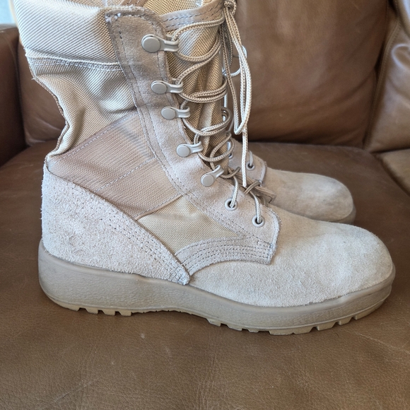 McRae Army Issue Hot Weather Men's Tan Combat Boots - Picture 6 of 7